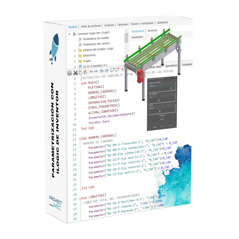 Curso de automatización con iLogic de Autodesk Inventor