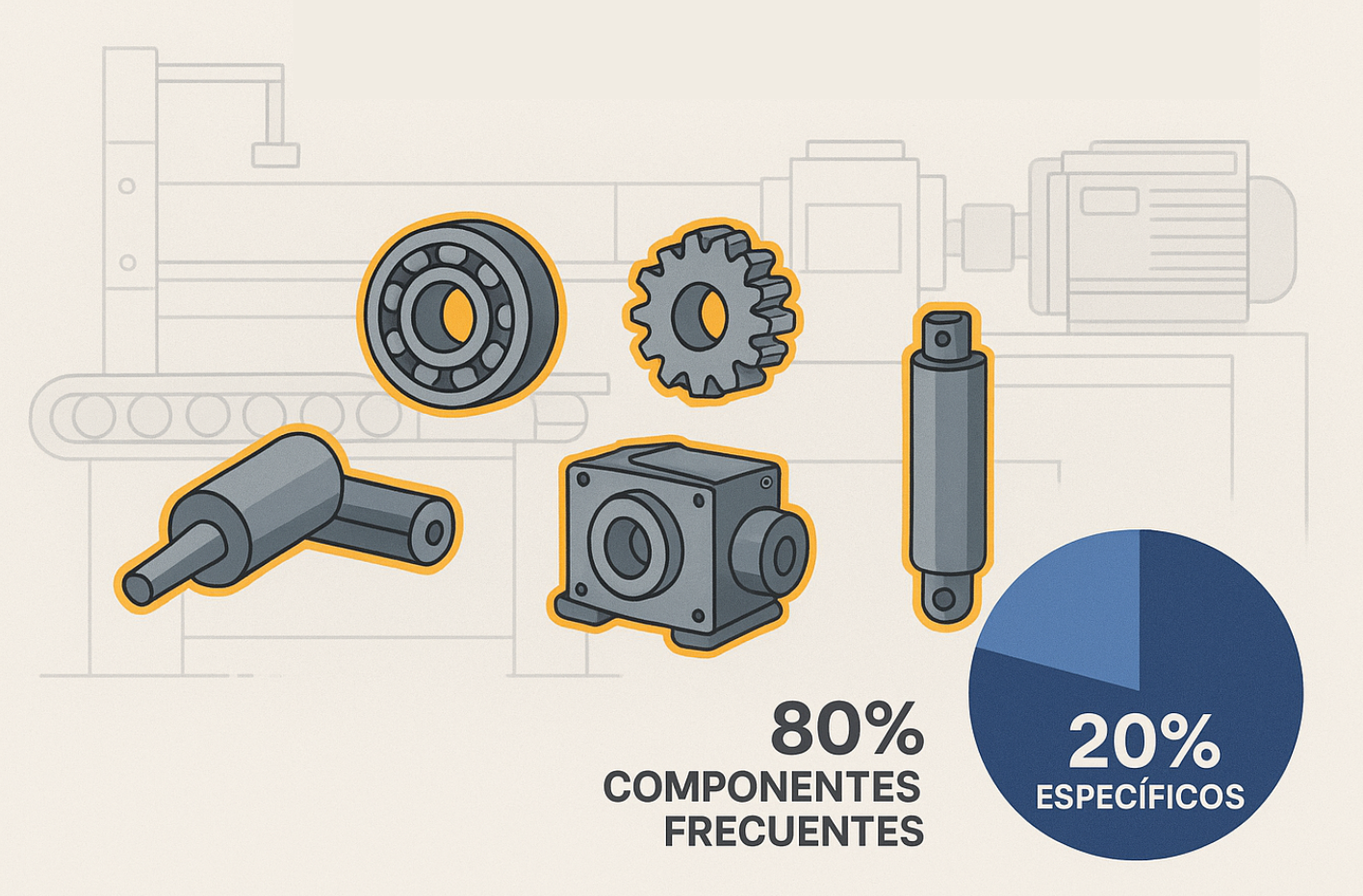 Componentes industriales más frecuentes
